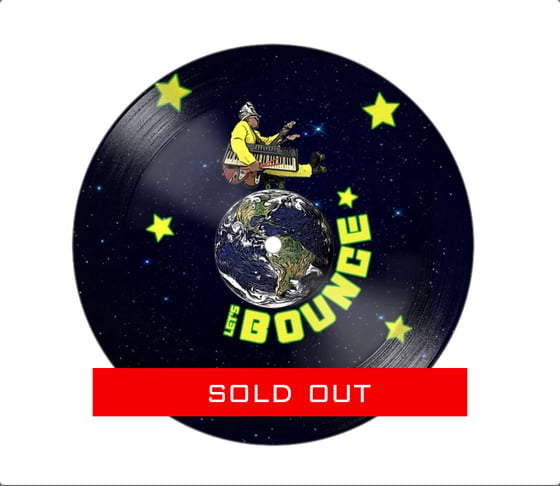 Image of "Let's Bounce" One-of-a-kind 7" Lathe Cut Collector Vinyl Picture Disc (Only 30 will be printed)