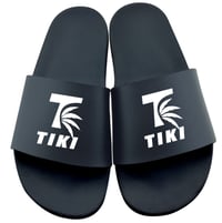 Image 2 of Tiki Palm Leaf Black Slides