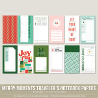 Image 1 of Merry Moments Traveler's Notebook Papers (Digital)