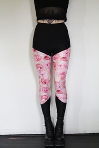 Image 2 of Pink Rose Leggings