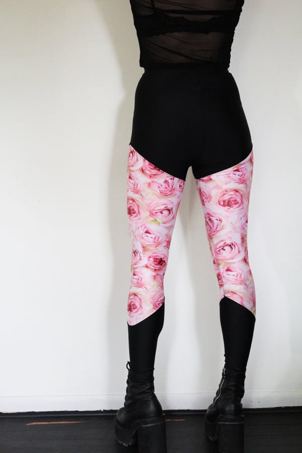 Pink rose leggings tj maxx best sale