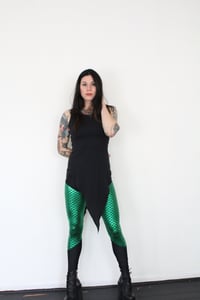 Image 2 of Green Mermaid Leggings