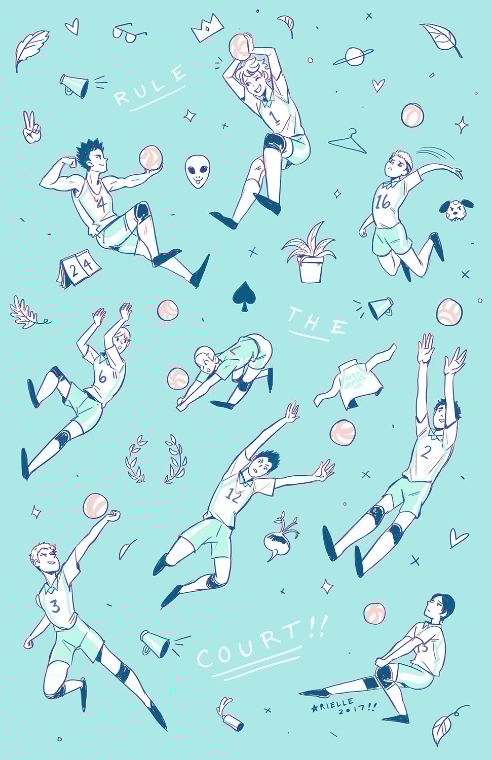 Image of "RULE THE COURT!!" Print