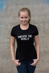 UNFUCK THE WORLD WOMEN'S T-SHIRT BLACK