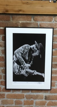 Image 1 of Stevie Ray Vaughan (Oakland, CA, 1989) :: Limited Edition Custom Framed Fine Art Print