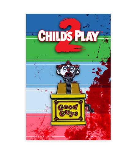 Image of Child's Play 2 Jack in the Box pin.