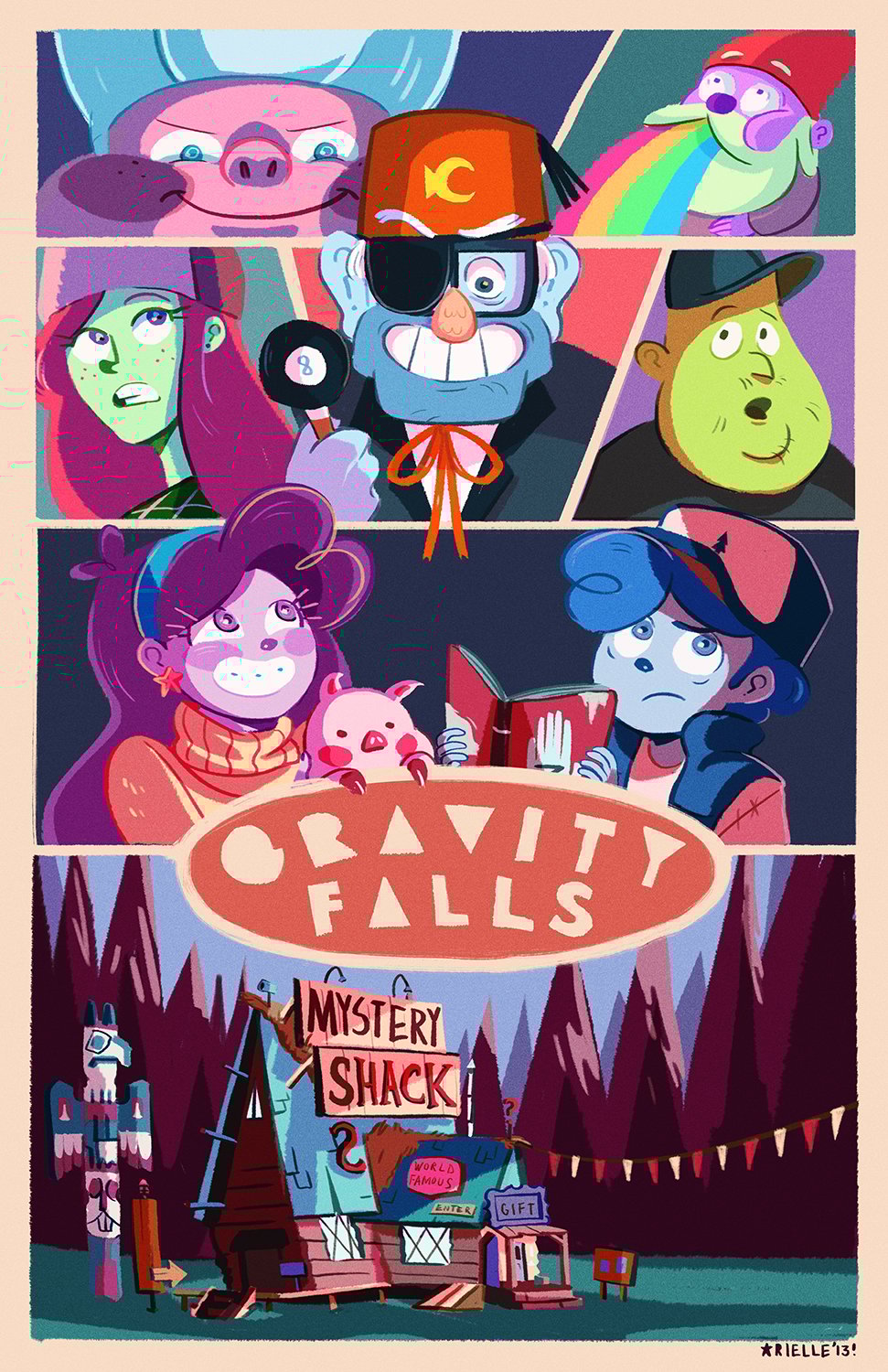 Image of Gravity Falls Print
