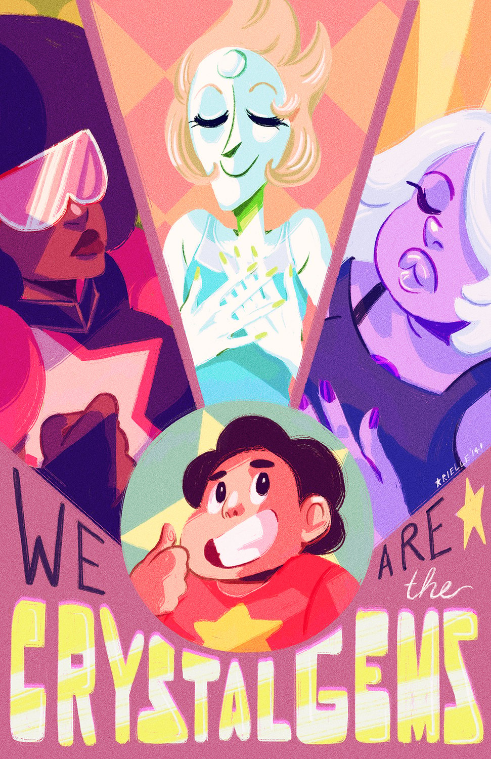 Image of "We are the Crystal Gems" Print