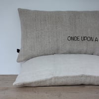 Image 3 of Coussin en chanvre Once upon a time...