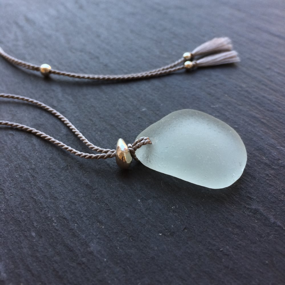 Image of Large sea glass necklace - Sizewell