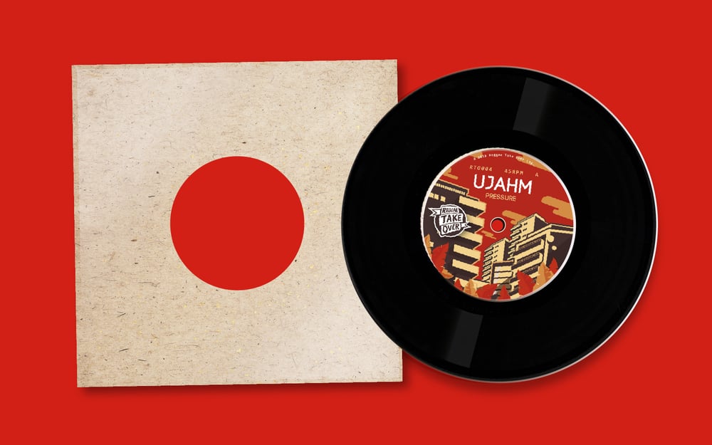 Image of Ujahm & Zion Train - Pressure 7"