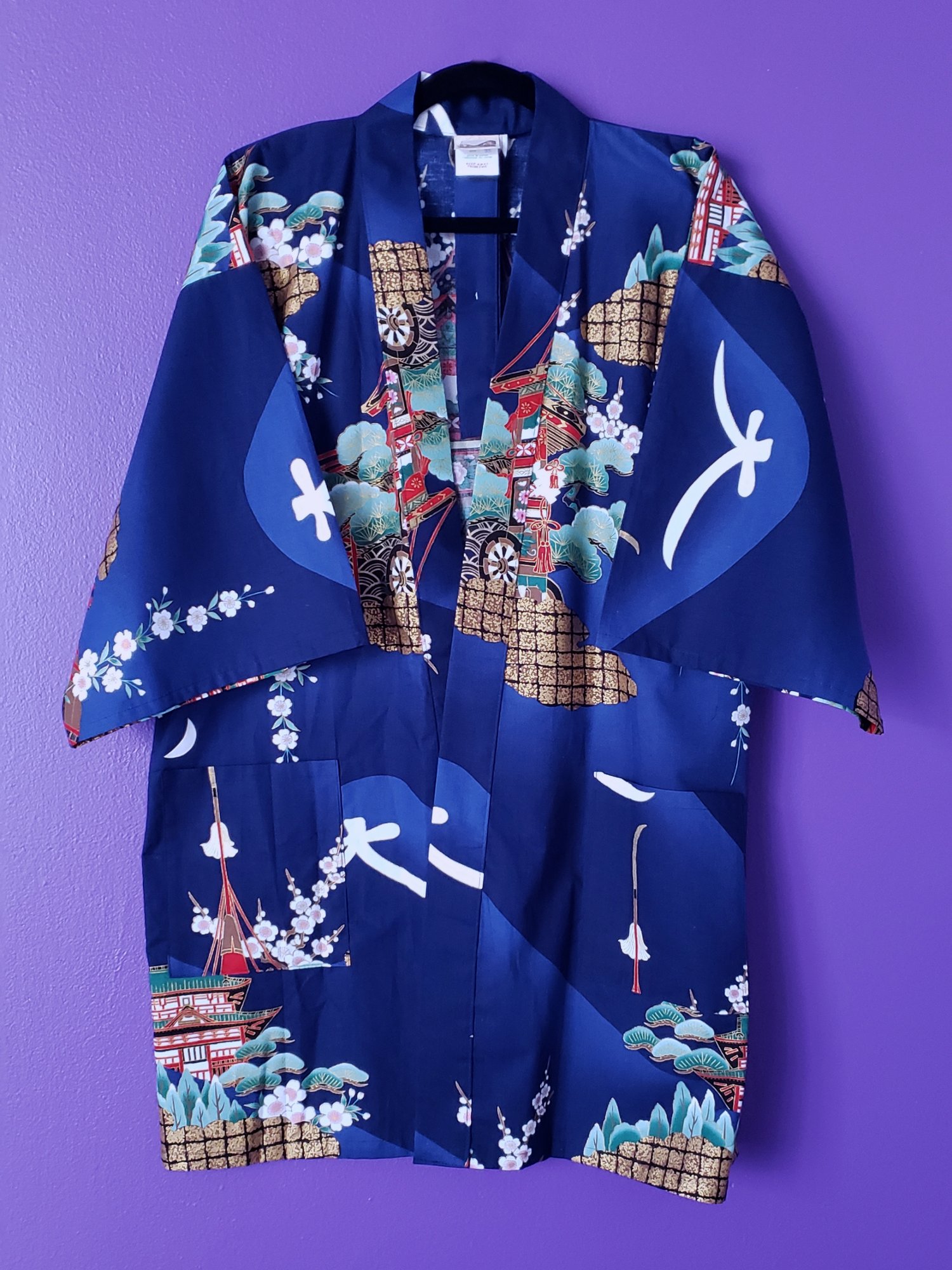 Image of Riku Metallic Printed Robe & Belt