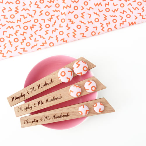 Image of Pink Fizzy Pop Studs