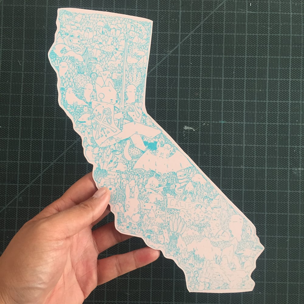 Image of California Cutout Print 