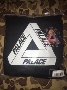 Image of Palace Zodigac Tri Ferg Hooded Sweatshirt Black Sz L 