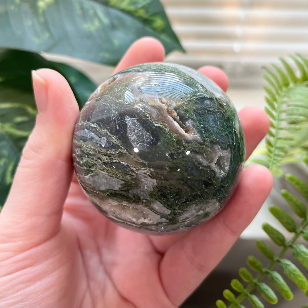 Moss Agate Sphere C