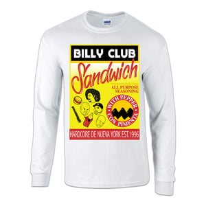 Image of BILLY CLUB SANDWICH "Adobo" White Long Sleeve T-Shirt