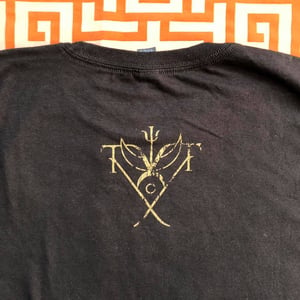 Image of Eye of Nix limited T-shirt with gold ram design XL only