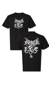 Image 1 of FUCK I.C.E BLACK T SHIRT