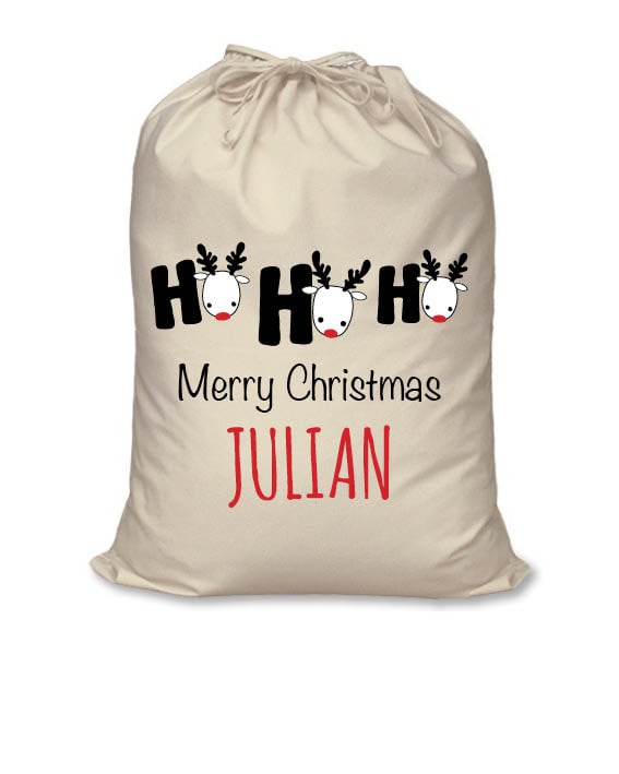 Image of Personalised Christmas Santa Sack - Ho Ho Ho