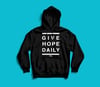 Give Hope Daily Hoodie // Black & White