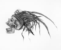 Image 1 of Azteca original graphite drawing 