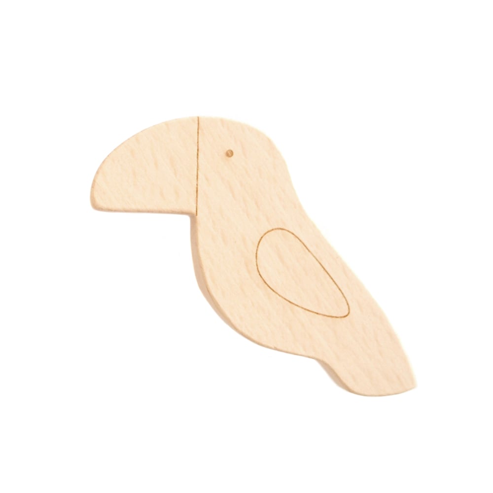 Image of Patère Toucan en bois de hêtre