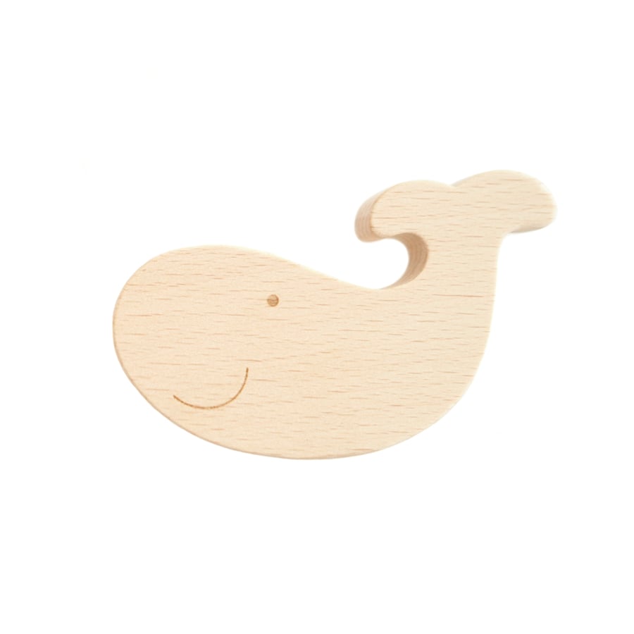 Image of Patère Baleine en bois de hêtre