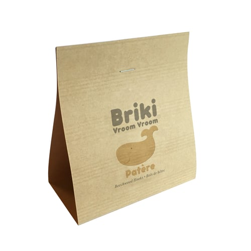 Image of Patère Baleine en bois de hêtre