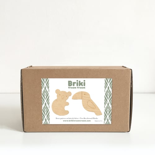 Image of Duo Tropical en bois de hêtre