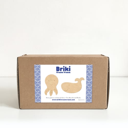 Image of Duo Marin en bois de hêtre