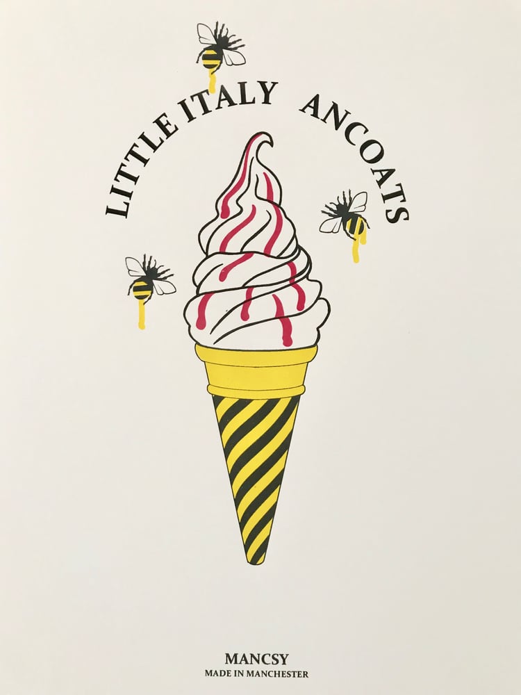 Image of A3 Little Italy, Ancoats WITH SAUCE screen print 