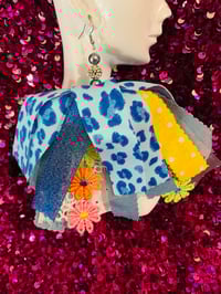 Image 2 of Blue Leopard Earrings 