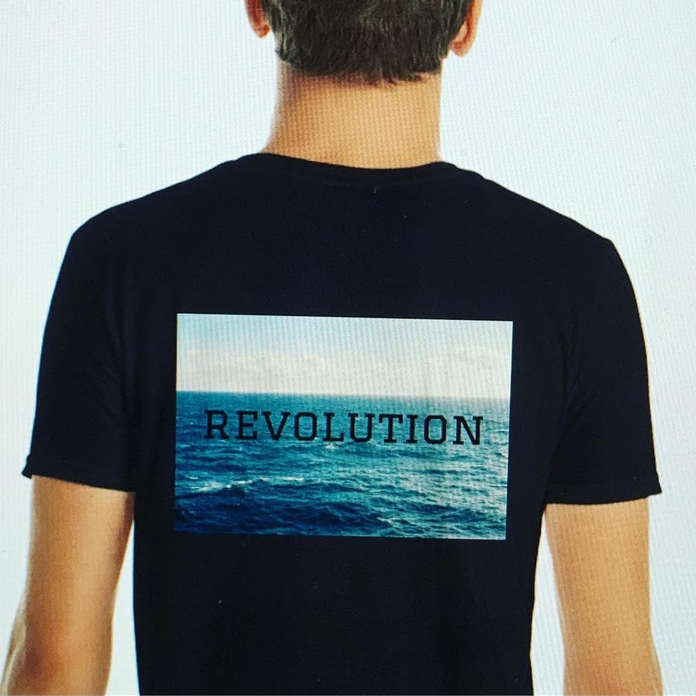 Image of Revolution Hour Wave T-Shirt (White & Black)