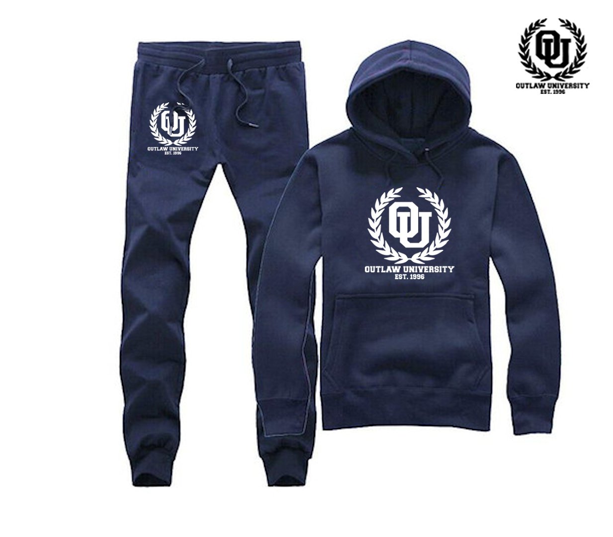 Blue and black discount sweatsuit