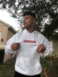 Image 4 of NEW BRAND PRODIGY WH HOODIE WITH RED