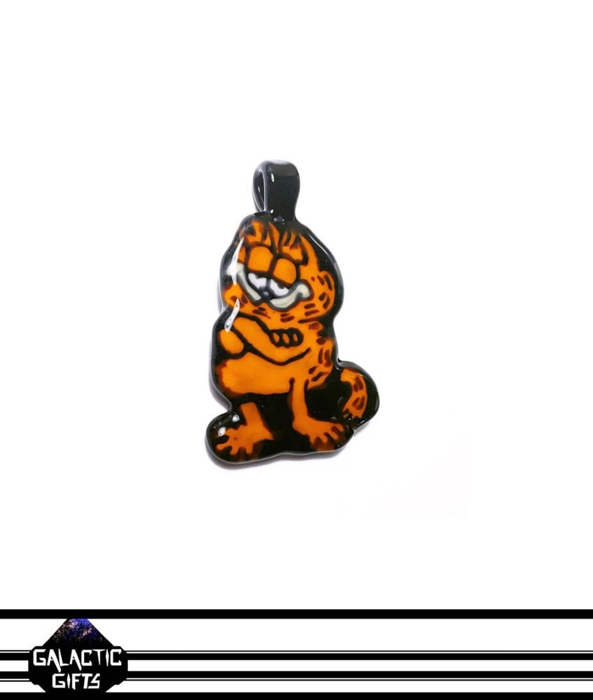 Image of B Weiz Glass - OG Garfield Flip Pendant