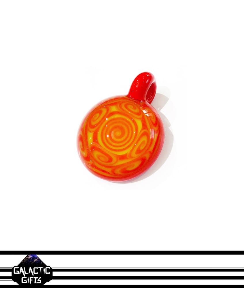 Image of Kaja Glass Fire Thumb Print Pendant