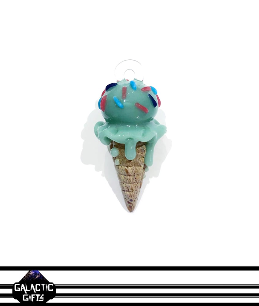Image of Renee Patula Ice Cream Cone Pendant #1 
