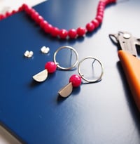 Image 2 of Mandorla Hoops Large