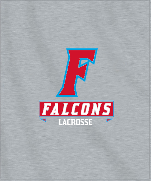 Image of Custom Flora Falcons Lacrosse Sweatshirt Blanket