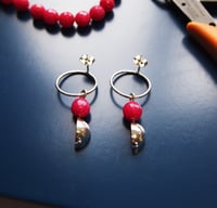 Image 3 of Mandorla Hoops Large