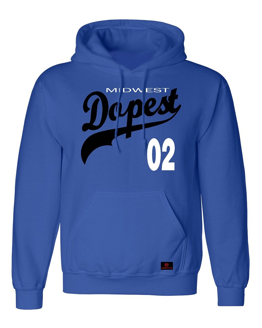 Image of MidWest Dopest Blu,white & Black Hoodie