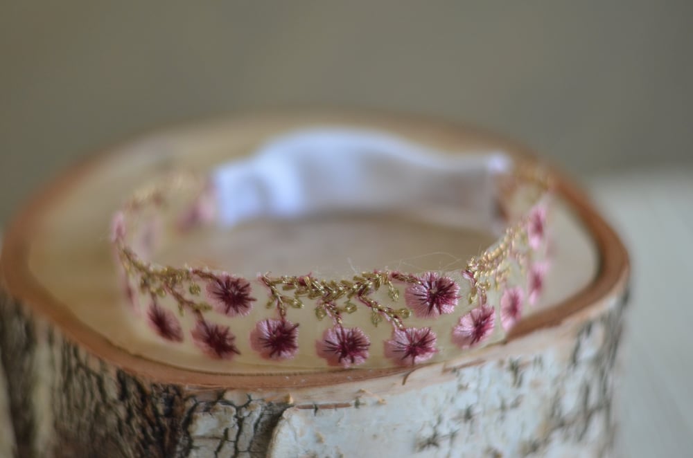 Image of Embroidery tulle headbands 