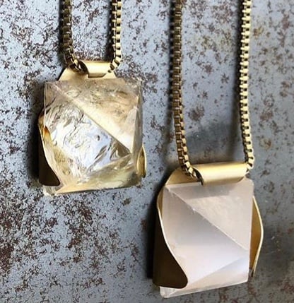 Image of Stone Pyramid Necklace