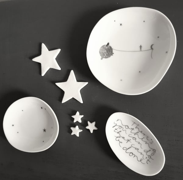 Image of Small Wonderland Porcelain Bowl Set (Set of 3)