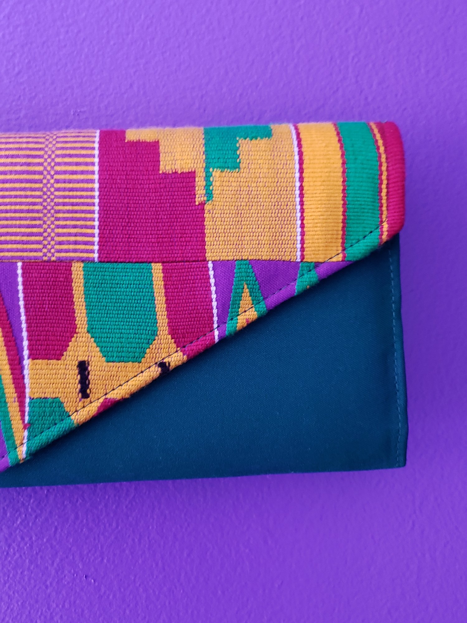Image of Addae Long Kente Clutch Bag