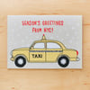 Holiday Taxi Greeting Card