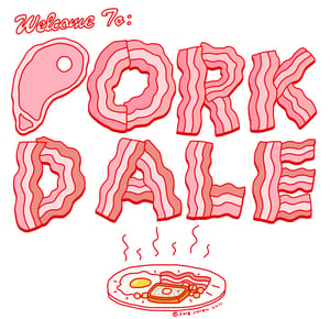Image of Porkdale Parkdale T-Shirt - - PRE-ORDER
