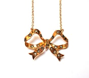 Image of Diamond bow necklace